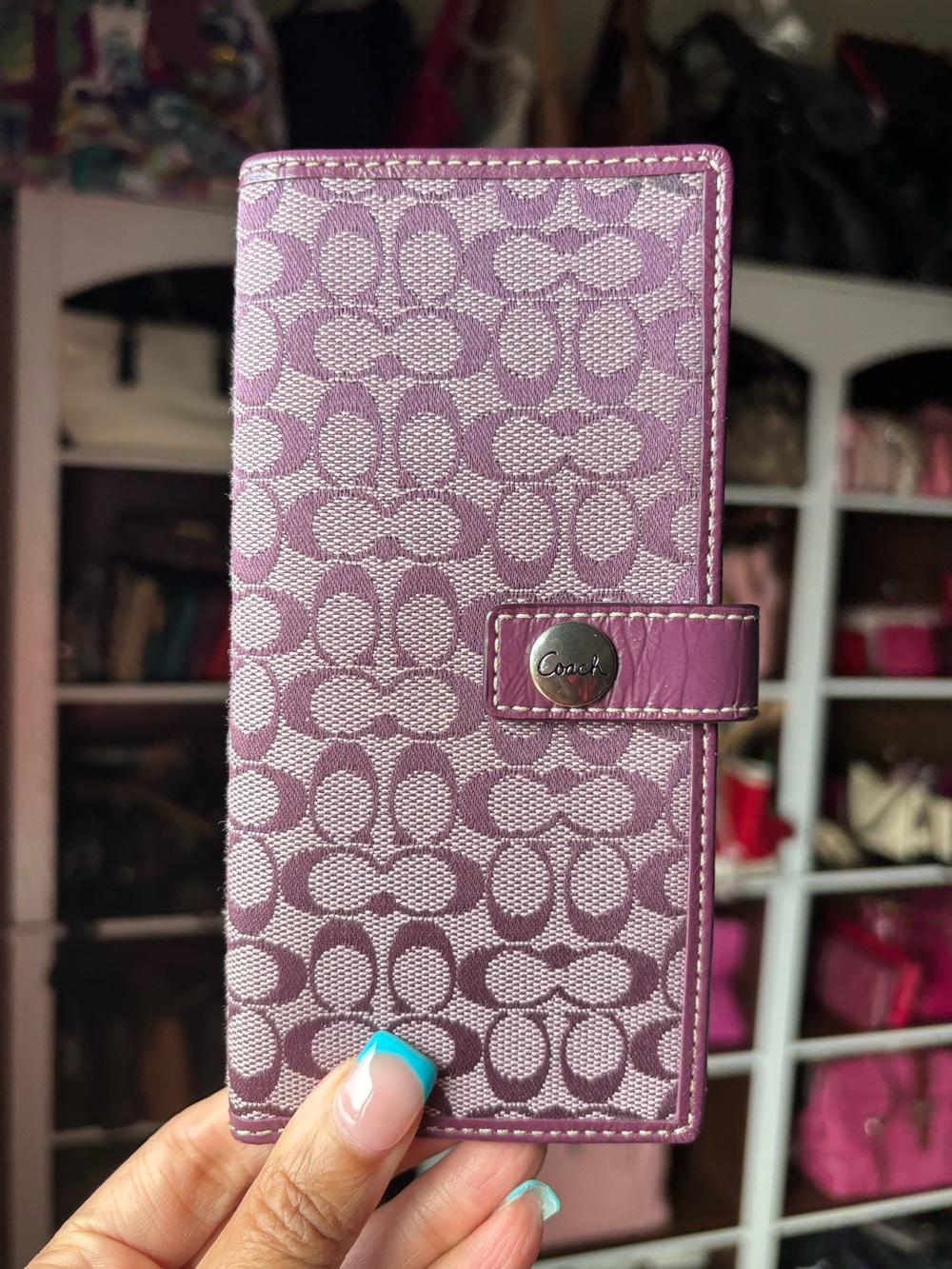 🪪💜COACH Signature Slim Envelope Wallet💜🪪